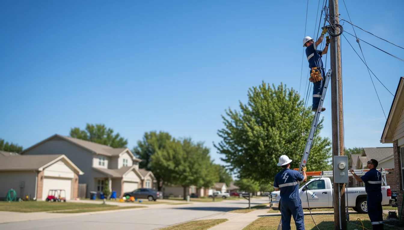 Residential electrician providing installation services in Valley City, ND